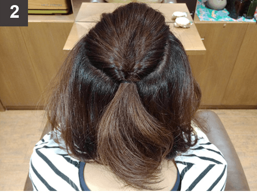 刈り上げボブのクールヘアアレンジ2