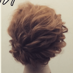 ツイストで作る☆華やかなまとめ髪 ヘアアレンジ ミディアムヘア