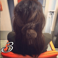 帽子に似合う！ヘアアレンジ☆メッシーバン3