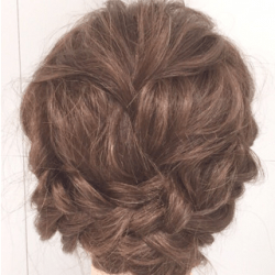 表編み3本!編み込みアレンジ☆ ヘアアレンジ ミディアムヘア