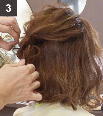 ボブヘアでも出来る！三つ編みハーフアップヘアアレンジ☆3