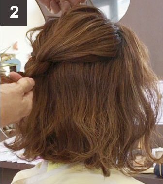 ボブヘアでも出来る！三つ編みハーフアップヘアアレンジ☆2