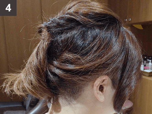 刈り上げボブのクールヘアアレンジ4