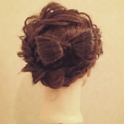 リボンヘアの作り方!地毛だけで出来るヘアアレンジ☆ ヘアアレンジ ミディアムヘア