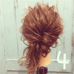 簡単サイドポニーテールの作り方　ヘアアレンジ