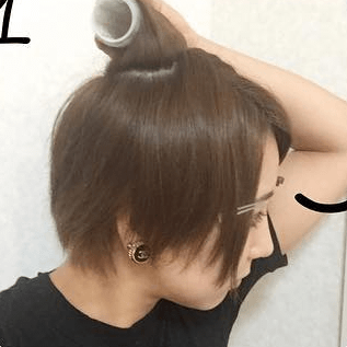 ショートヘアでも出来る！編み込みアレンジ1