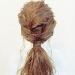 女子会には頑張りすぎないローポニテを☆　ヘアアレンジ　ロングヘア