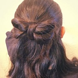 可愛すぎる!インパクトのあるリボンハーフアップ☆ ヘアアレンジ ロングヘア