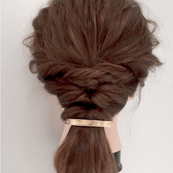 2段くるりんぱでこなれ一つ結び♪ ヘアアレンジ ミディアムヘア