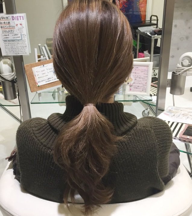 くるりんぱで簡単ヘアアレンジ！お手軽ポニーテール☆1