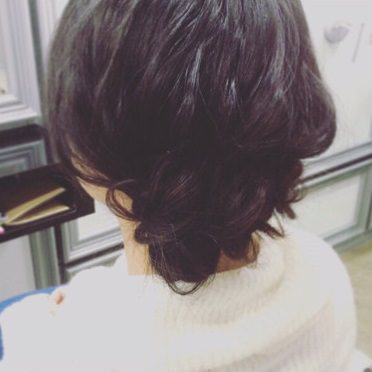黒髪でゆるふわに決める！上品なヘアアレンジ☆TOP