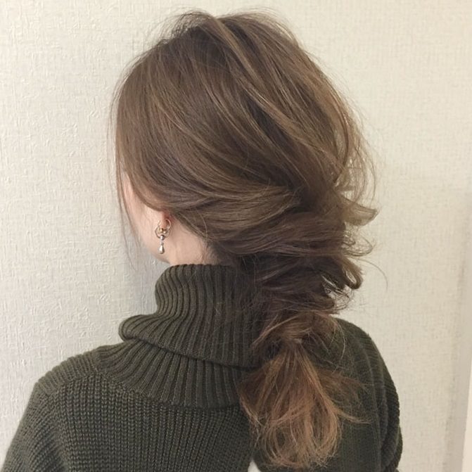 くるりんぱで簡単ヘアアレンジ！お手軽ポニーテール☆完成