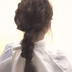脱巻き髪!人気の波ウェーブで作る三つ編みアレンジ☆ ヘアアレンジ ロングヘア