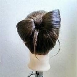 ビックリボンが際立つまとめ髪アレンジ♪ ヘアアレンジ ミディアムヘア
