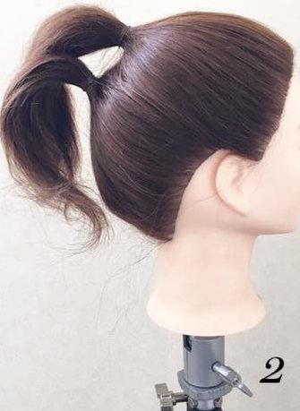 黒髪でもオシャレに映える！リボンヘアの作り方☆2