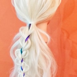 リボン三つ編みの作り方♪ ヘアアレンジ ロングヘア
