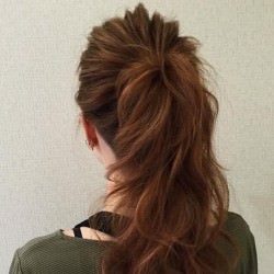 アウトドアにおすすめ！高めポニーテールでモテ女☆　ヘアアレンジ　ロングヘア