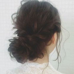ボリューム満点!低めお団子ヘア♪ ヘアアレンジ ロングヘア