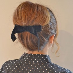 レトロ感漂う♪お団子ヘア　ヘアアレンジ　ミディアムヘア