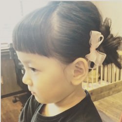 お子様向け!まとめ髪アレンジ☆ ヘアアレンジ ミディアムヘア