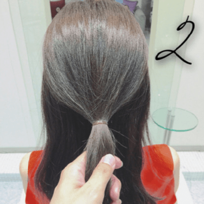 巻き付けるだけで完成☆ラフなふんわりお団子ヘアアレンジ！2