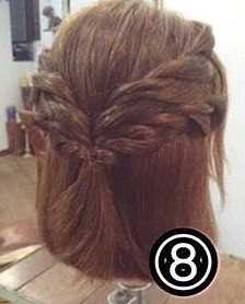 ボブヘアで作る☆後ろ姿が可愛く決まるハーフアップ8