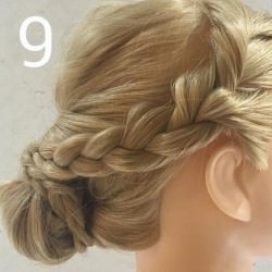 くるりんぱと三つ編みでかわいいお団子ヘア☆ ヘアアレンジ ロングヘア