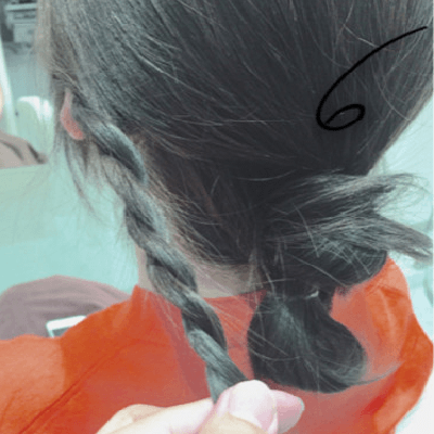 巻き付けるだけで完成☆ラフなふんわりお団子ヘアアレンジ！6