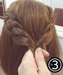 ボブヘアで作る☆後ろ姿が可愛く決まるハーフアップ3