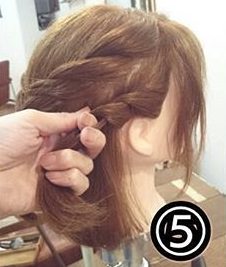 ボブヘアで作る☆後ろ姿が可愛く決まるハーフアップ5