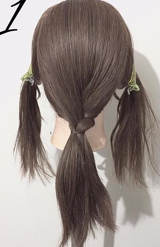 黒髪が大変身 三つ編みとロープ編みで作るローポニーテール ヘアレシピ 頭美人