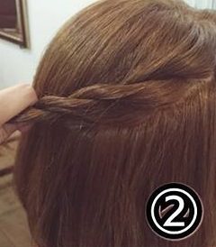 ボブヘアで作る☆後ろ姿が可愛く決まるハーフアップ2