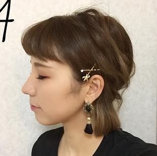 ショートヘアだからこそ出来る！簡単可愛いおしゃれアレンジ☆4