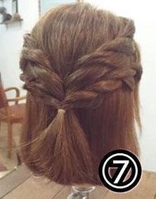 ボブヘアで作る☆後ろ姿が可愛く決まるハーフアップ7