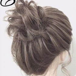 ゆるふわおだんごアレンジ　ヘアアレンジ　ロングヘア