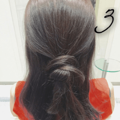 巻き付けるだけで完成☆ラフなふんわりお団子ヘアアレンジ！3