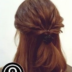 ボブヘアでも出来る!華やかなハーフアップアレンジ☆ ヘアアレンジ ショートヘア