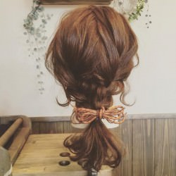 たったの5分で!ふわふわ三つ編みアレンジ ヘアアレンジ ミディアムヘア