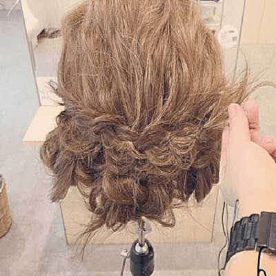 浴衣にもぴったり☆ゆるふわアップヘアアレンジ6