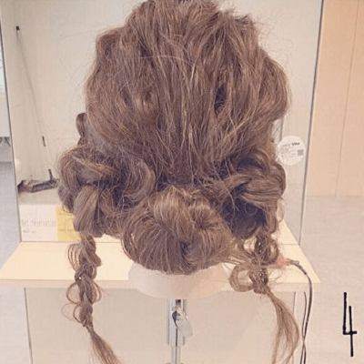 浴衣にもぴったり☆ゆるふわアップヘアアレンジ4