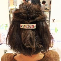 ボブが可愛い♡ハーフアップくるりんぱ ヘアアレンジ ショートヘア