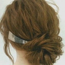 大人女子に♪ゆるいまとめ髪アレンジ ヘアアレンジ ロングヘア