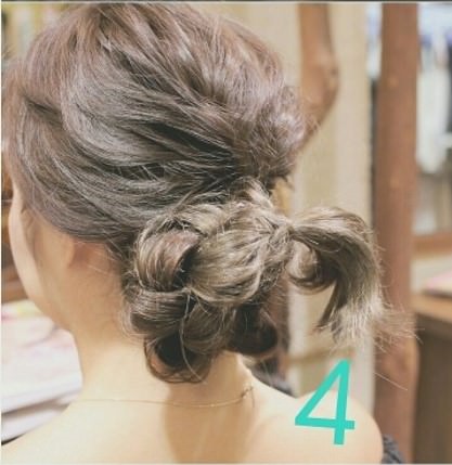 結婚式でも浴衣でも可愛いヘアアレンジ！ ４