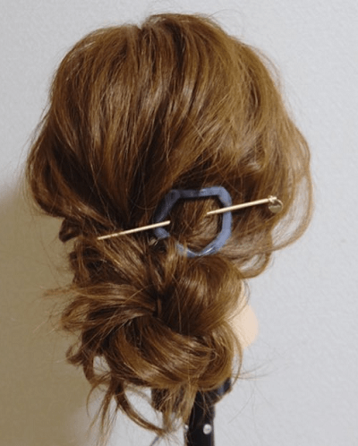 浴衣に合わせて☆ルーズな三つ編みアップヘアTOP