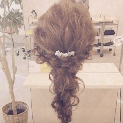 可愛さ満点♪！ロープ編みウェディングヘア☆　ヘアアレンジ　ロングヘア