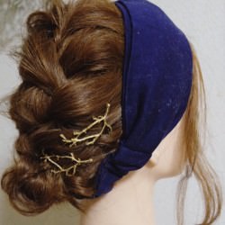 編み込み×くるりんぱでつくる☆ターバンアレンジヘア　ヘアアレンジ　ミディアムヘア