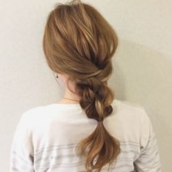 簡単手順の大人ナチュラルアレンジ ヘアレシピ 頭美人