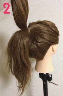 毛量が多い人向けおだんごアレンジ ヘアレシピ 頭美人