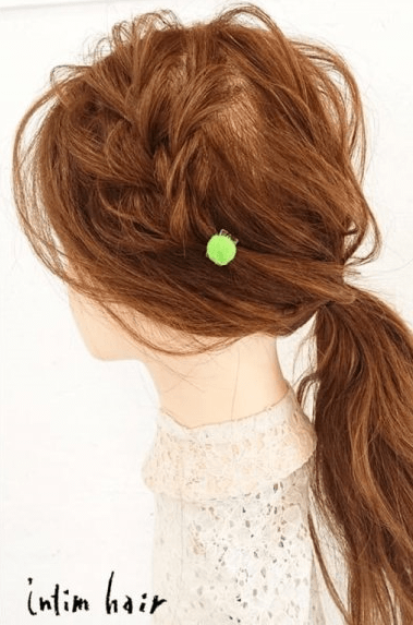 さりげないワンポイントで簡単ヘアアレンジ♪8