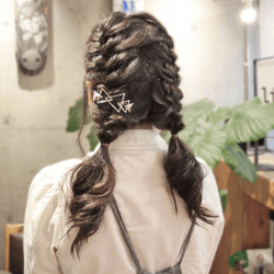 ツインテール ヘアレシピ 頭美人